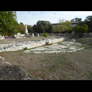 Die Bühne des Odeions des Agrippa